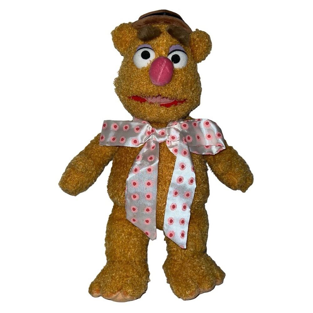 Disney Store The Muppets Fozzie Bear Plush Stuffed Toy Stamped Authentic
